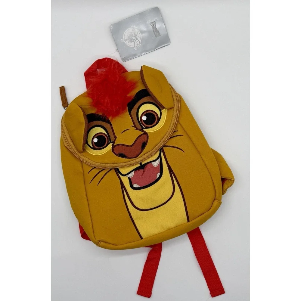 Disney Lion Guard King Kids Backpack 3D Ears Plush Mane Lion King Bag
